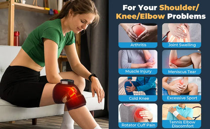 Electric Knee Heat & Massager, your go-to solution for targeted relief and relaxation.