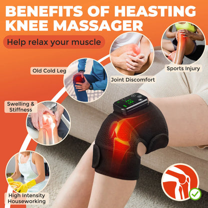 Electric Knee Heat & Massager, your go-to solution for targeted relief and relaxation.