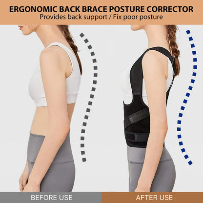 Premium Back Brace and Posture Corrector for Men and Women - Relieve Pain and Improve Posture