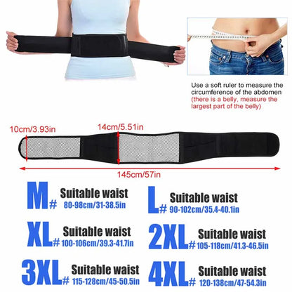 Tourmaline Self-heating Magnetic Therapy Waist Support Belt