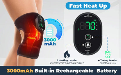 Electric Knee Heat & Massager, your go-to solution for targeted relief and relaxation.