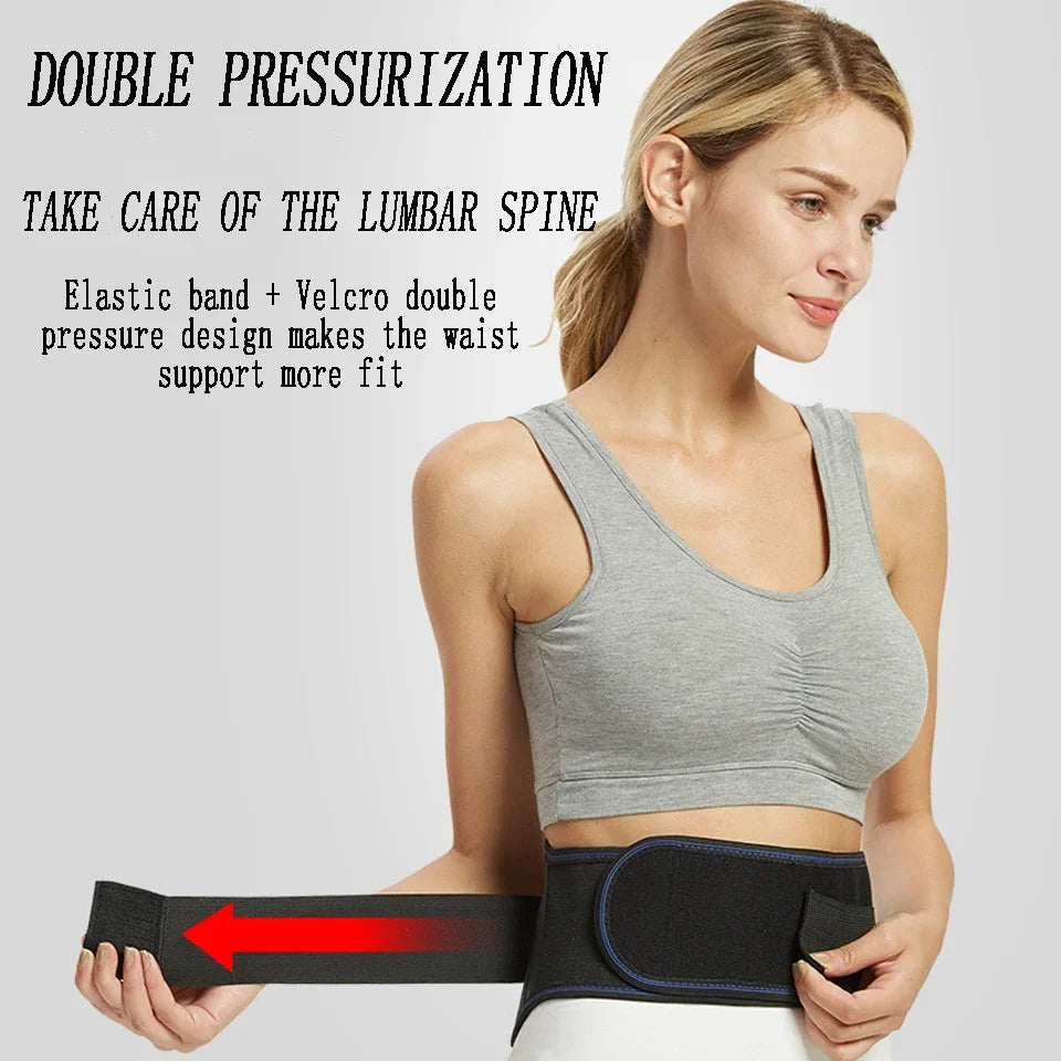 Tourmaline Self-Heating Magnetic Therapy Back Waist Support Belt - Alleviate Lumbar Disc Herniation and Enhance Health Care