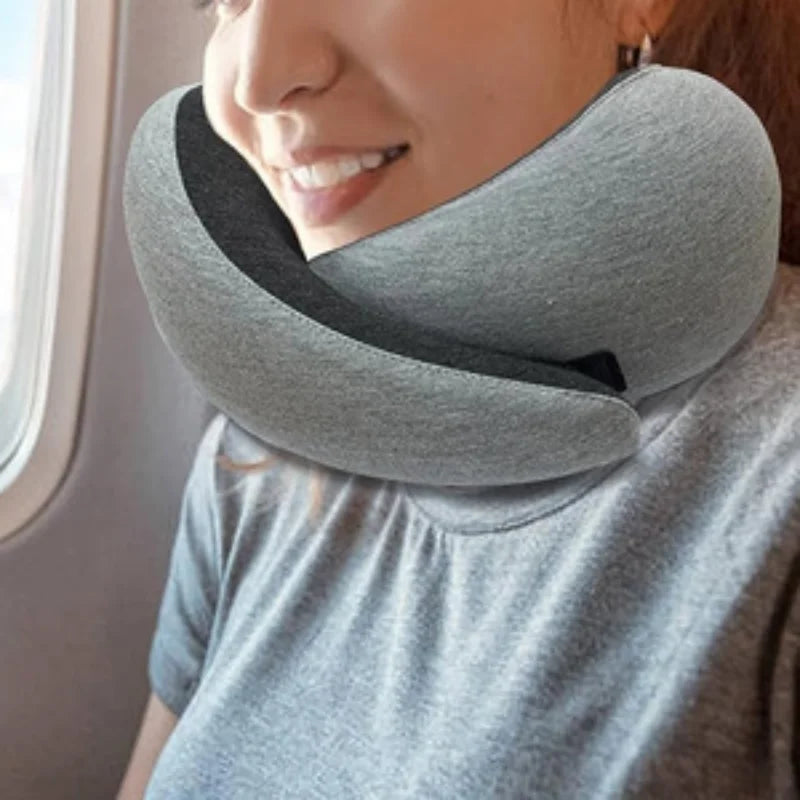 Ultimate Travel Comfort: Ergonomic U-Shaped Neck Pillow with Enhanced Support