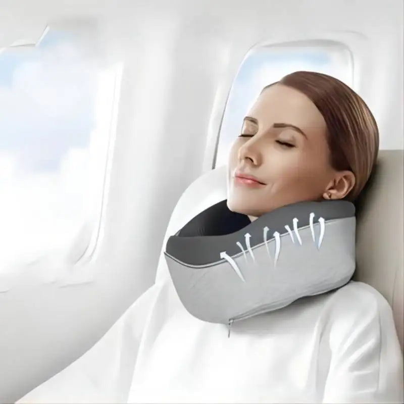 Ultimate Travel Comfort: Ergonomic U-Shaped Neck Pillow with Enhanced Support